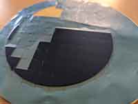 what does a diced silicon wafer look like