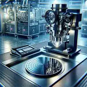 Ellipsometry system measuring thin films on silicon wafers