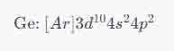 ground state electron configuration for germanium