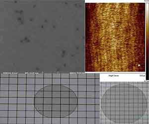 microscope gallium nitride wafers