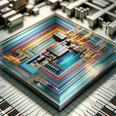 what does a semiconductor with polyimide look like