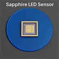 Sapphire LED sensor with integrated circuit layers and sapphire substrate